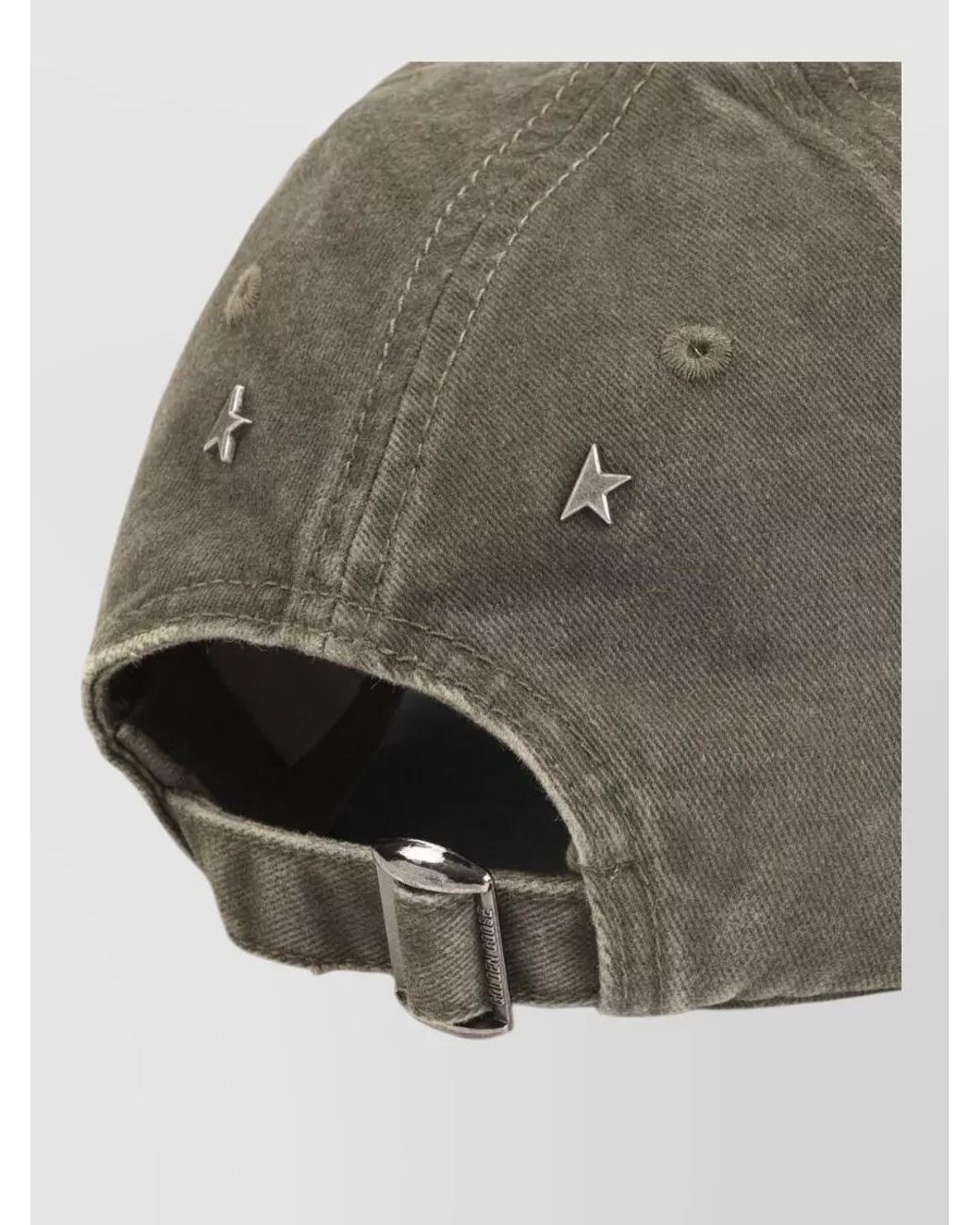 Golden Goose Deluxe Brand Gray Cotton Logo Baseball Cap