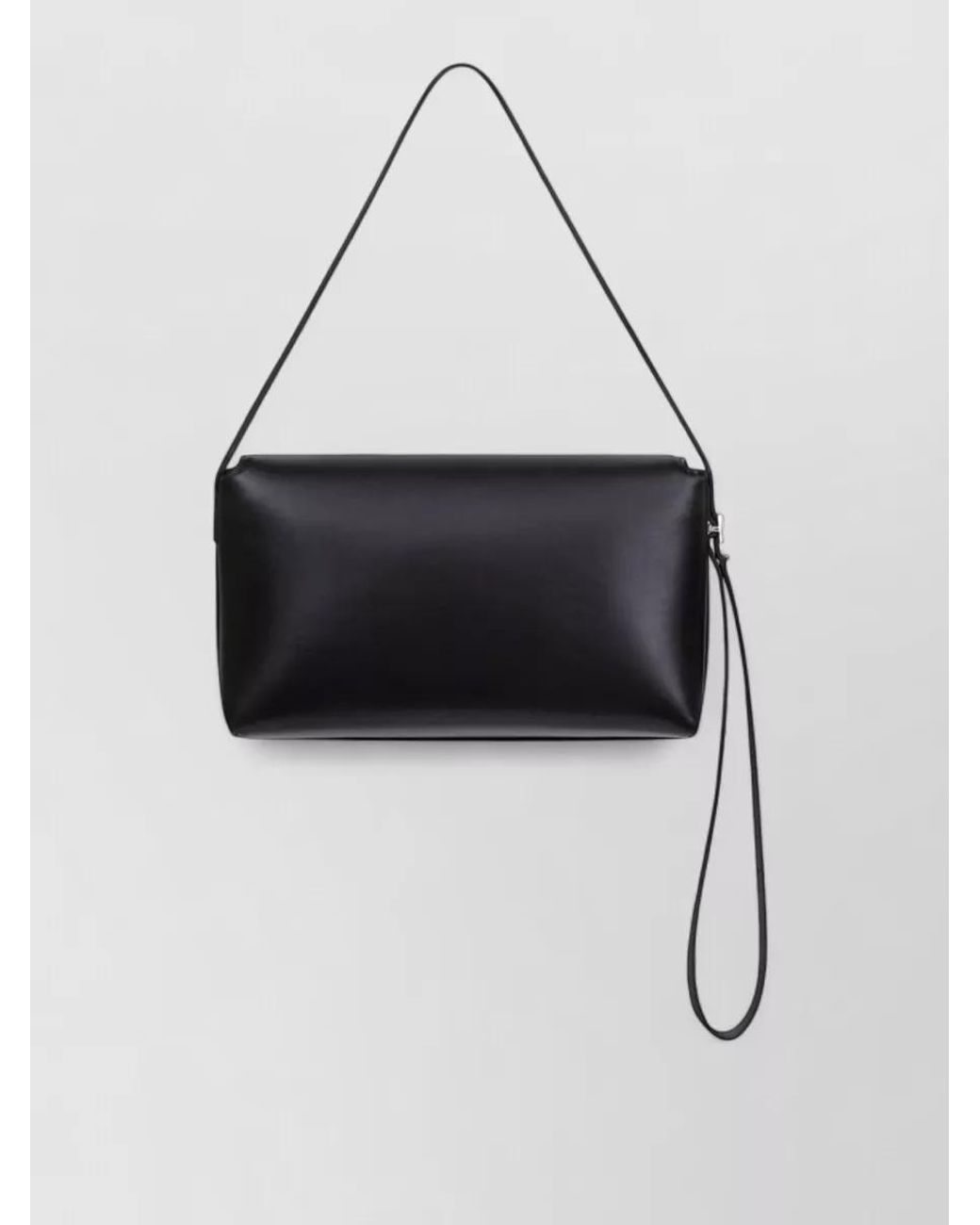Courreges Black Na Leather Clutch Bag