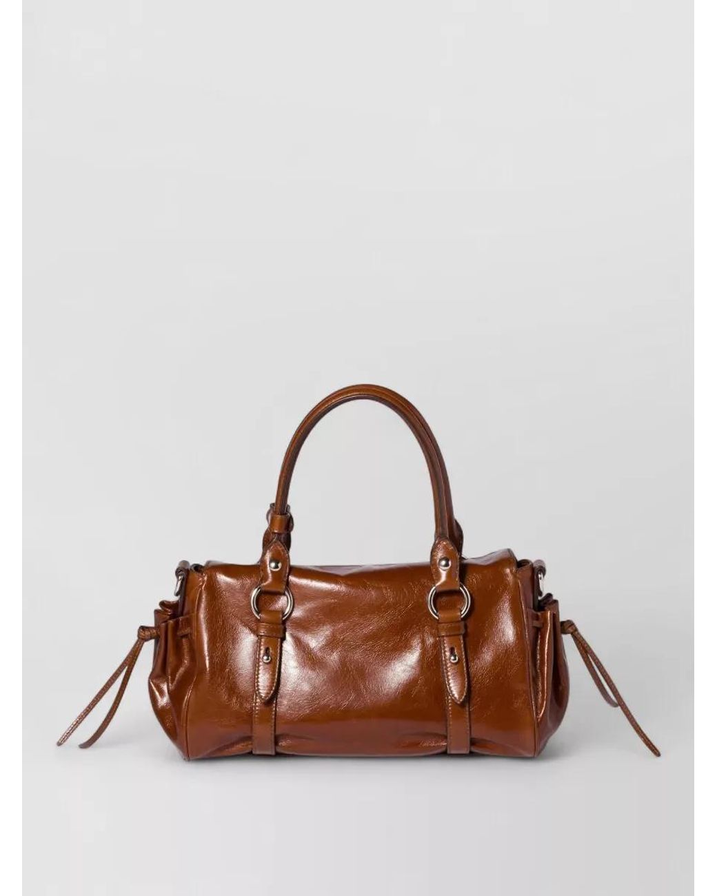 Miu Miu Brown Matelassé Leather Shoulder Bag