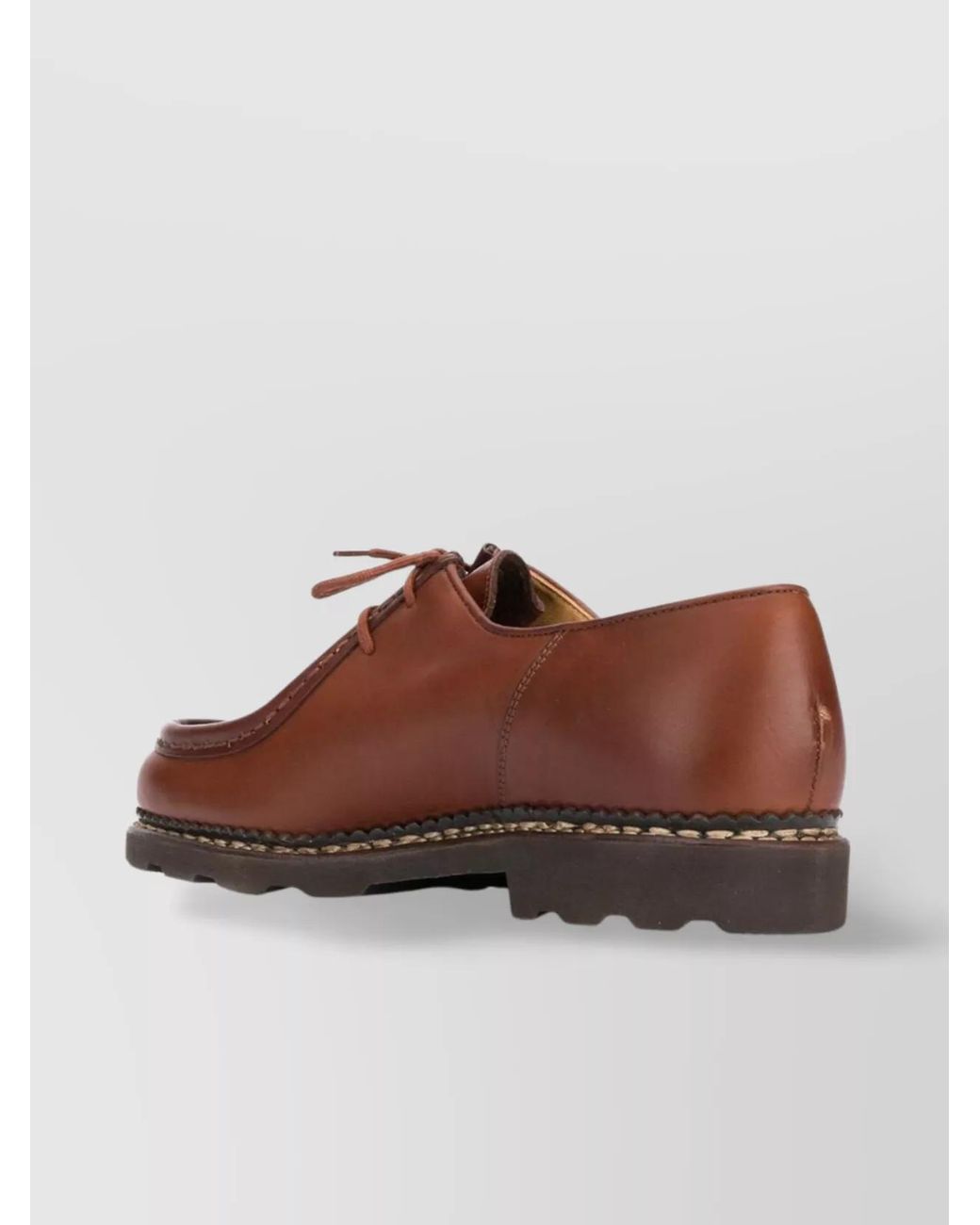 Paraboot Brown Leather Derby Shoes for men