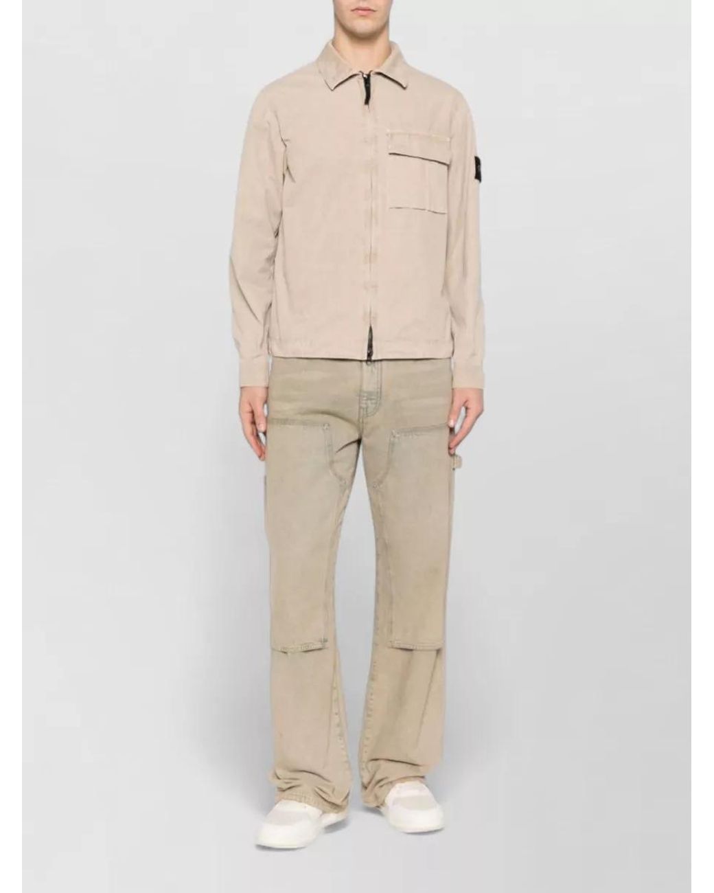 Stone Island Natural Cotton Overshirt for men