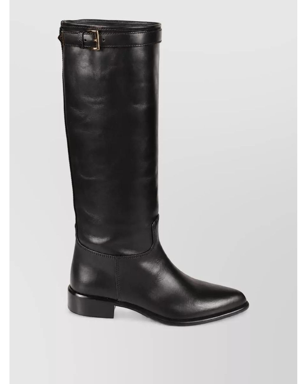 Prada Black Leather Ankle Boots