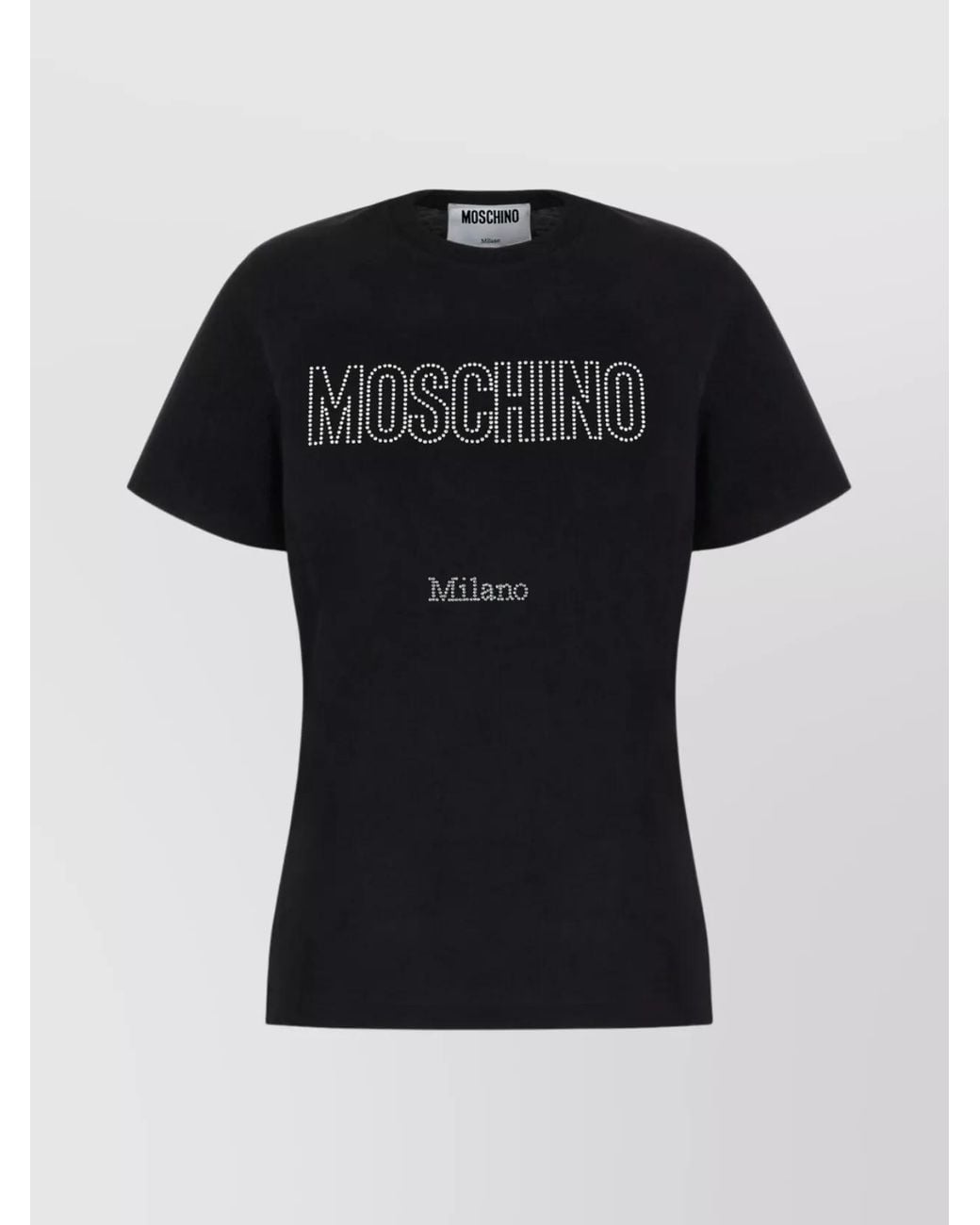 Moschino Black Cotton T-Shirt