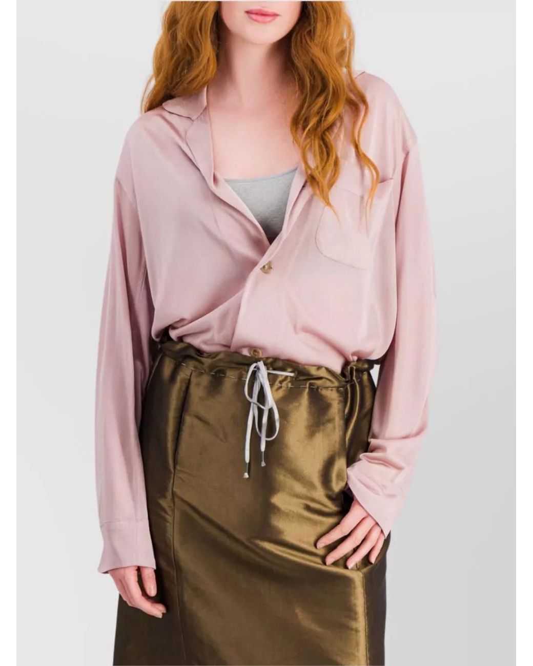Maison Margiela Pink Viscose Shirt