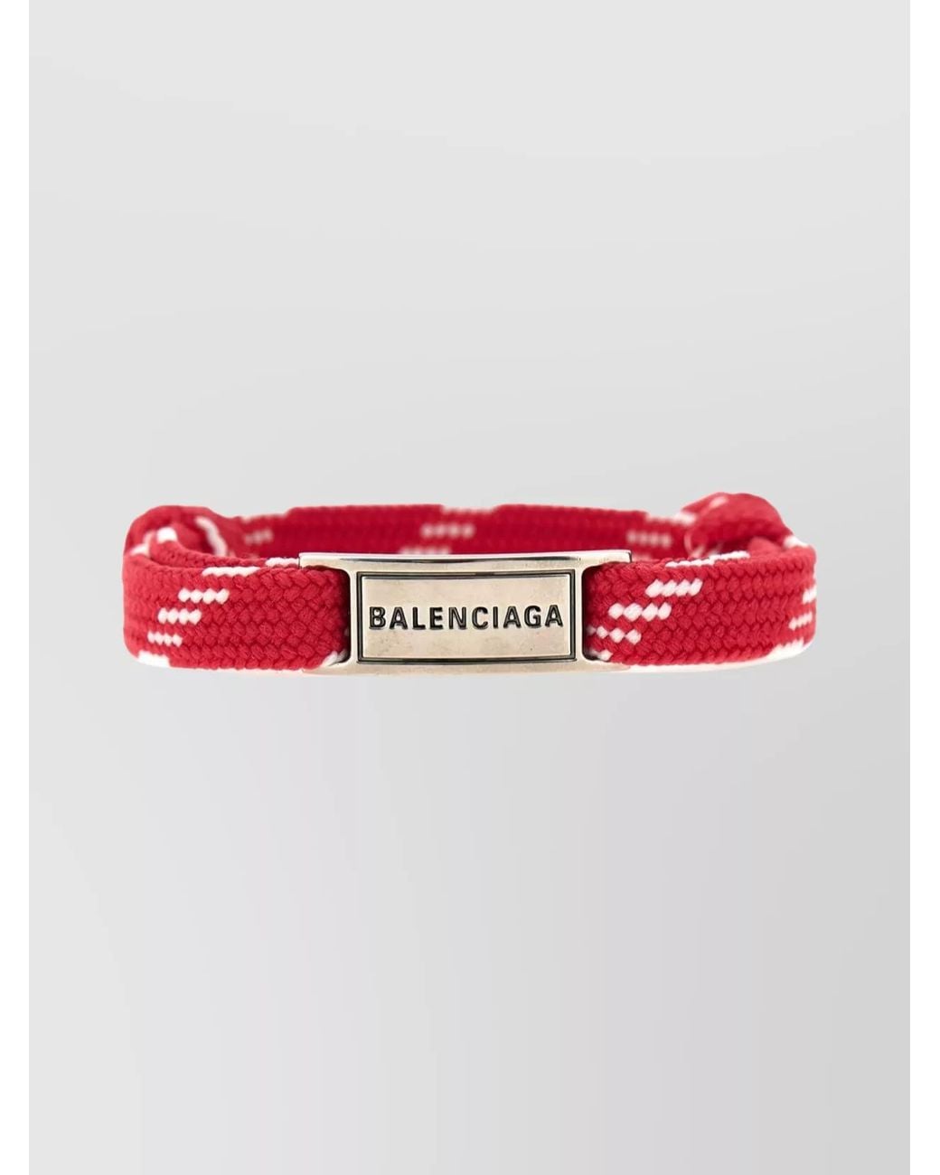 Balenciaga Red Metal Cargo Bracelet