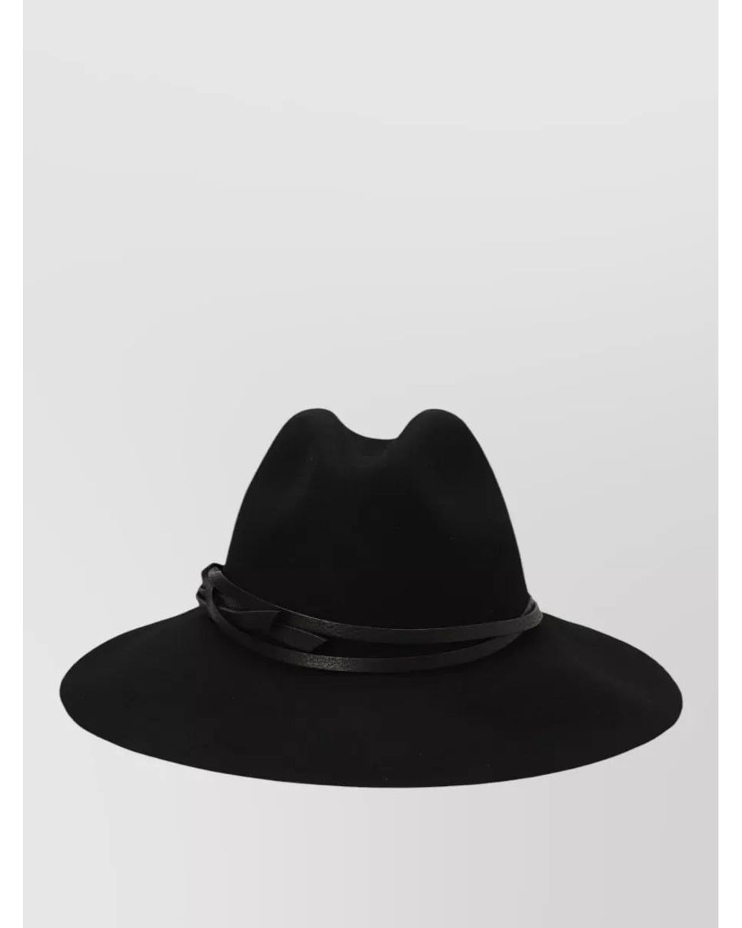 Golden Goose Deluxe Brand Black Wool Fedora Hat for men
