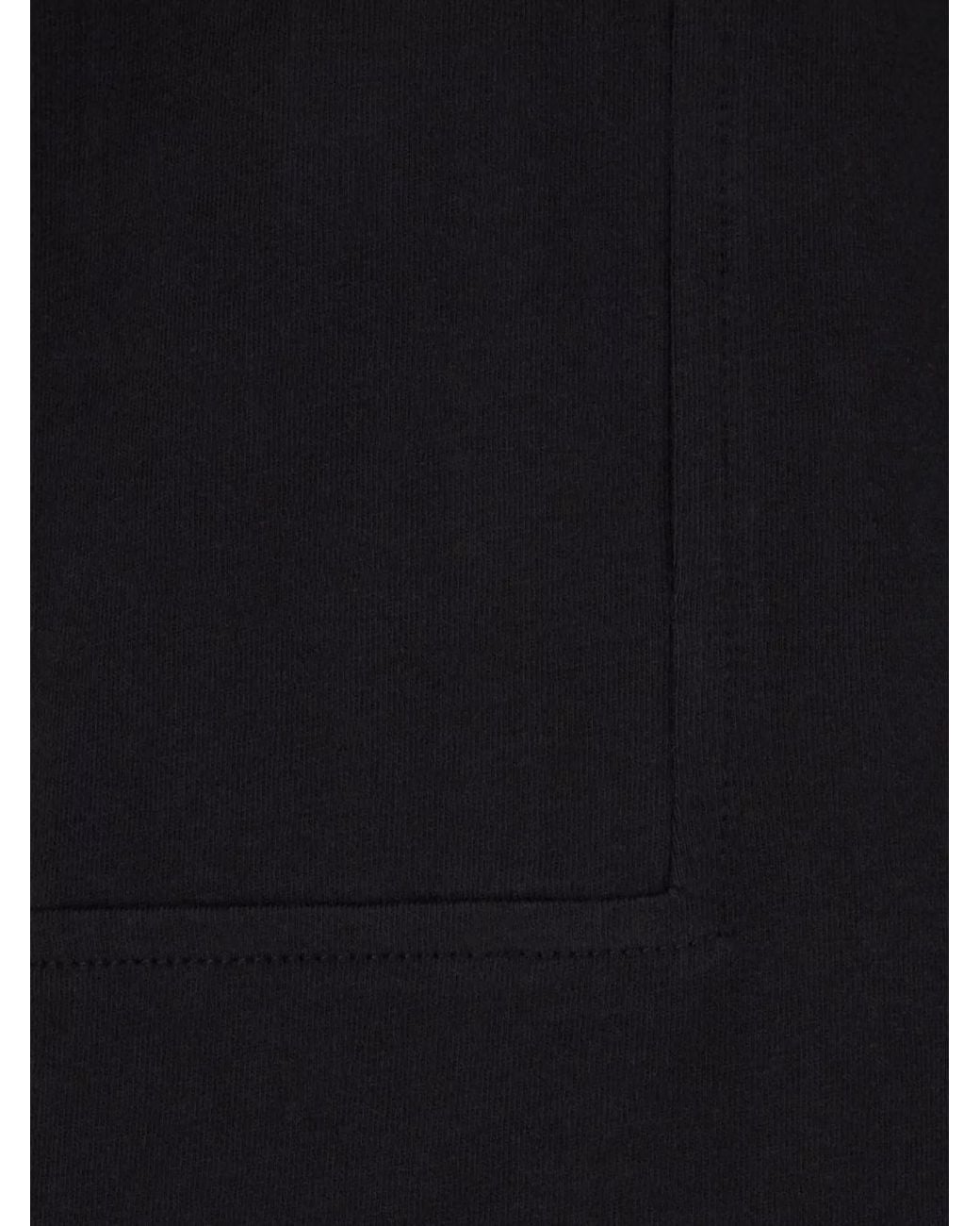 Comme des Garçons Black Crew-Neck Plain Cotton T-Shirt for men