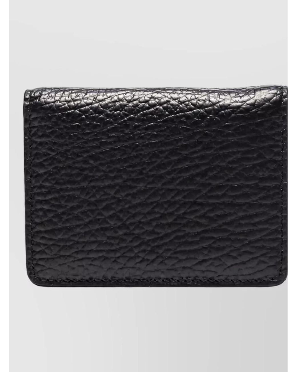 Maison Margiela Black Leather Keyring Card Holder