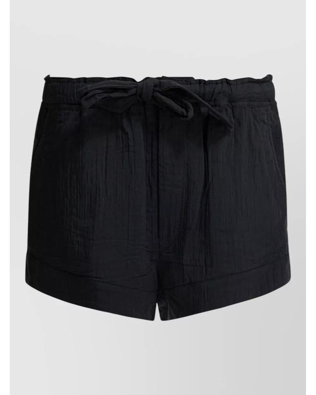 Isabel Marant Black Lace-Up Short Shorts