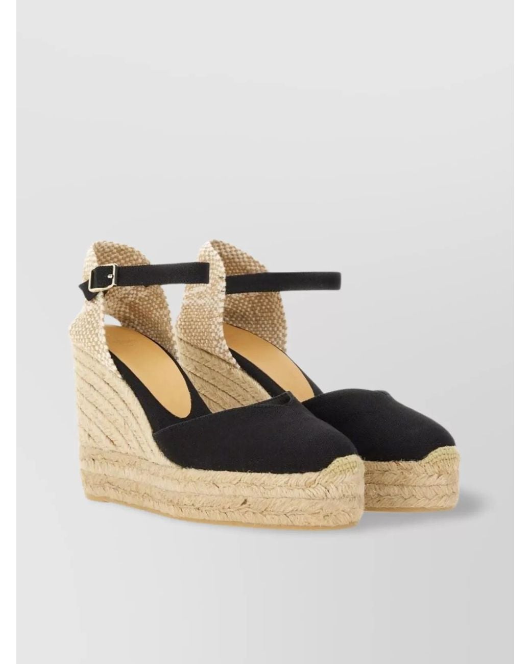 Castaner Metallic High Espadrille Sandals
