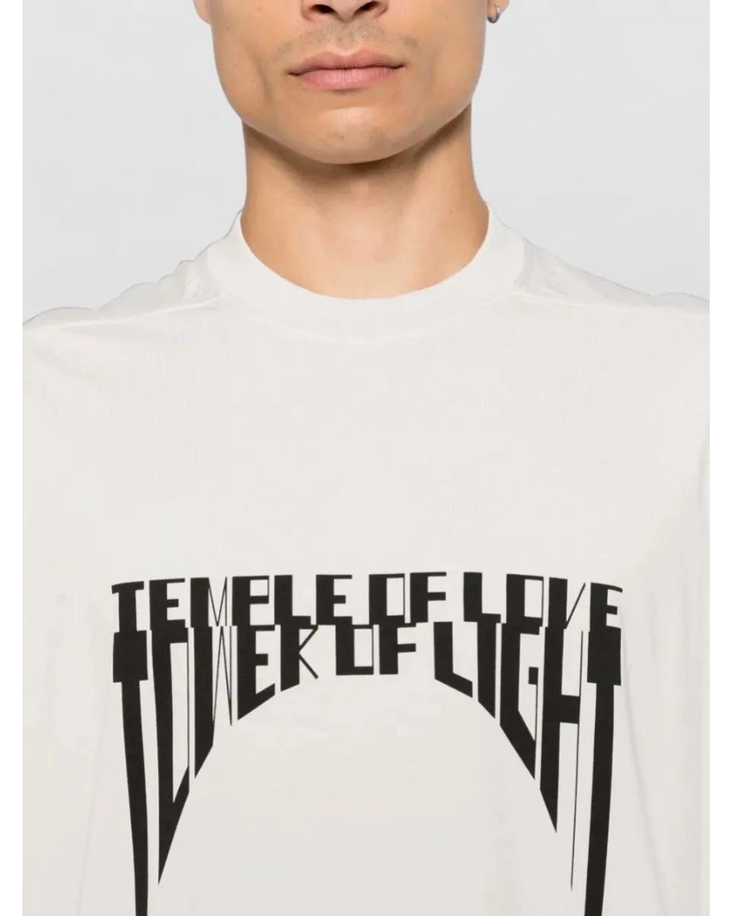 Rick Owens Multicolor Ribbed Oversized Sleeveless Cotton T-Shirt for men