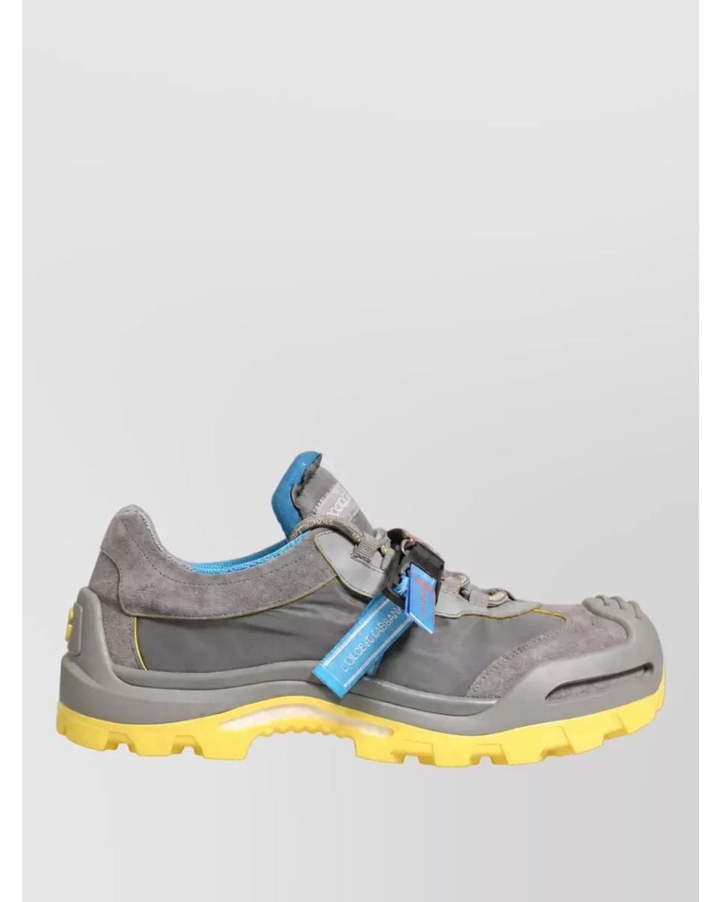 Dolce & Gabbana Gray Panelled Low-Top Sneakers for men