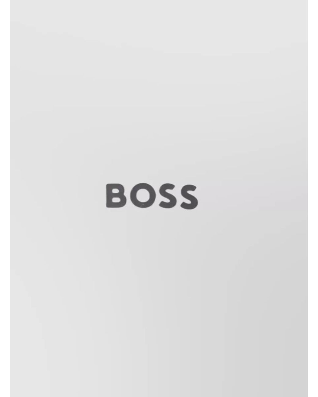 Boss Natural Ribbed Half Zip Sweater for men