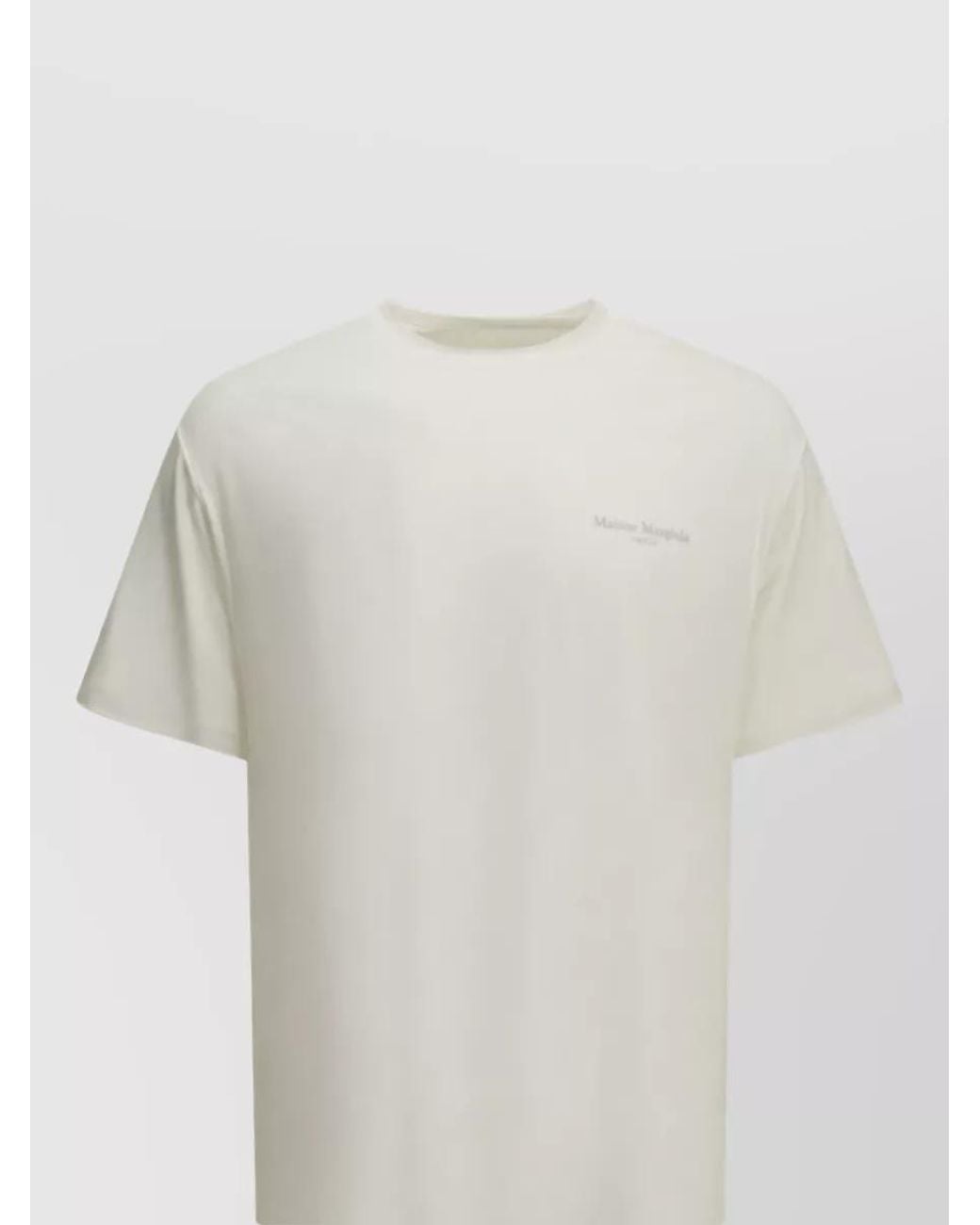 Maison Margiela White Fusion Crew-Neck T-Shirt for men