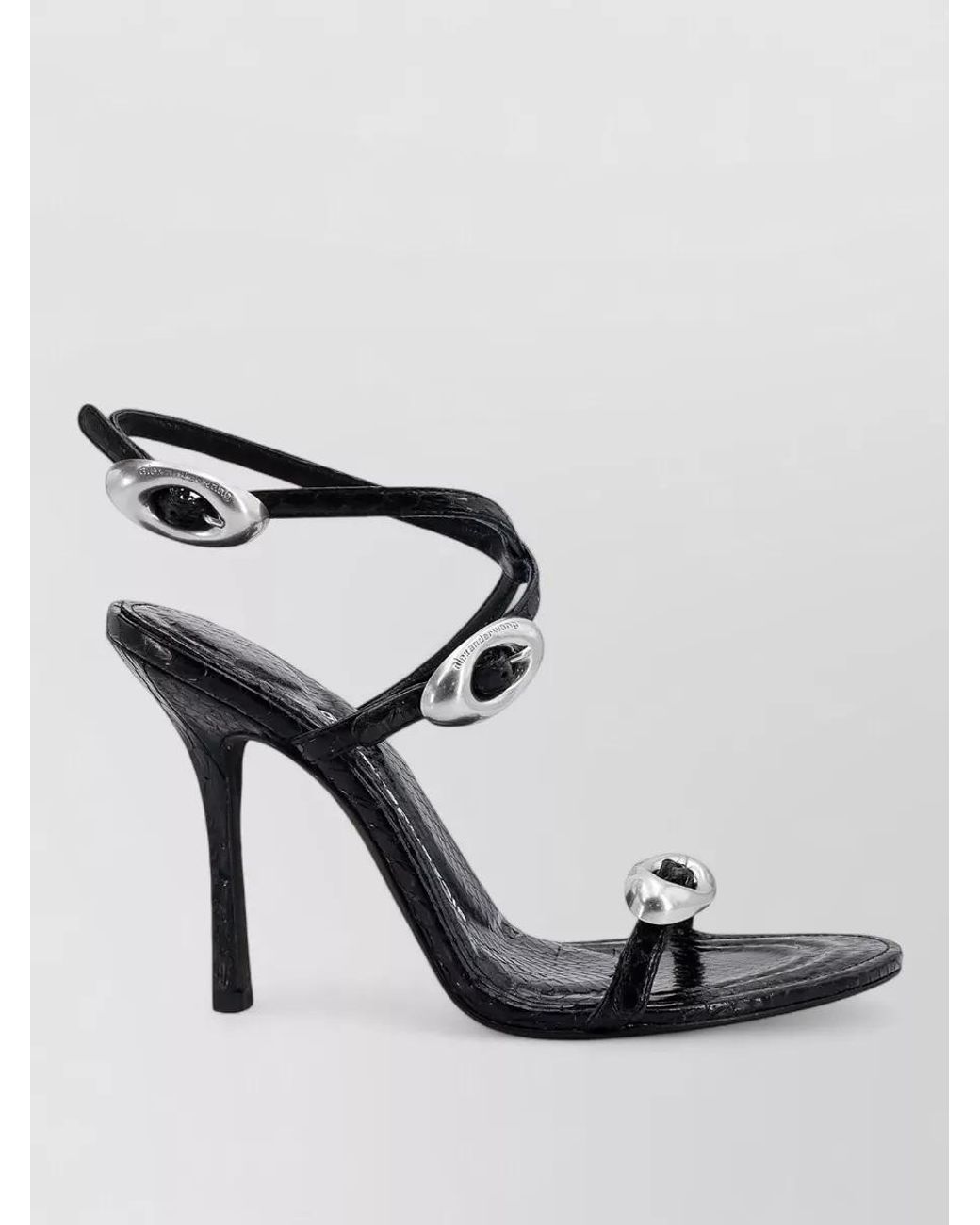 Alexander Wang Metallic Leather Stiletto Sandals