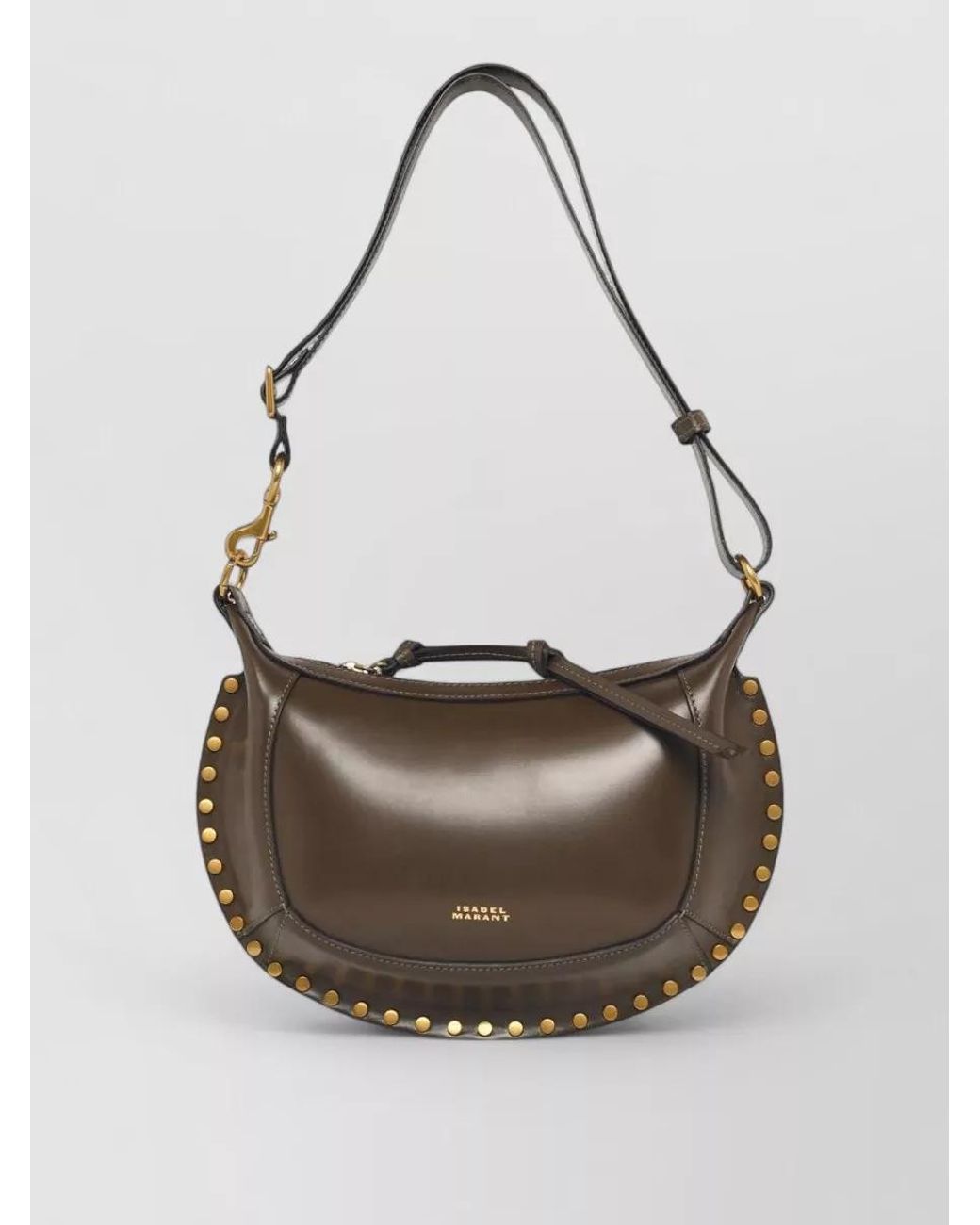 Isabel Marant Multicolor Oskan Moon Calf Leather Shoulder Bag