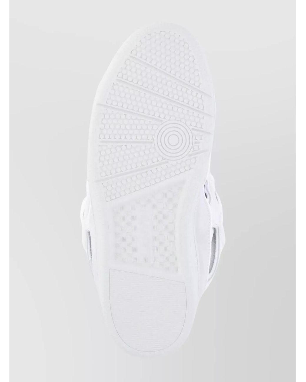 Lanvin White Leather High-Top Sneakers