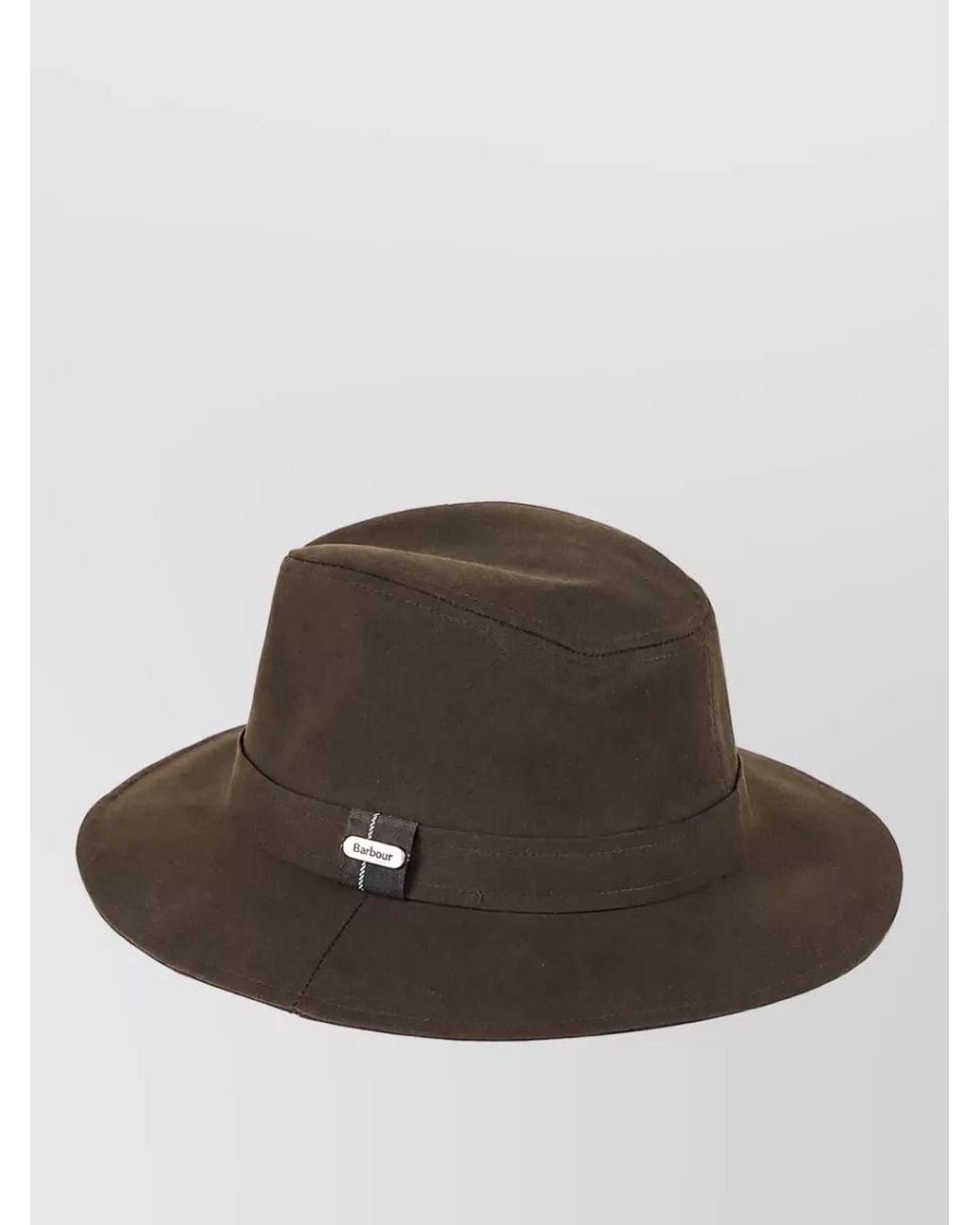 Barbour Brown Wax Fedora Hat