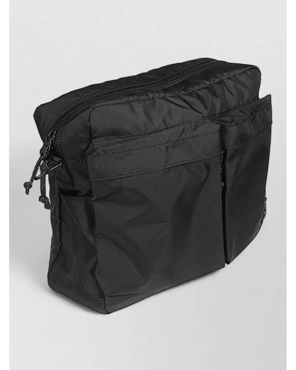 Porter-Yoshida and Co Black Nylon Force Shoulder Bag for men