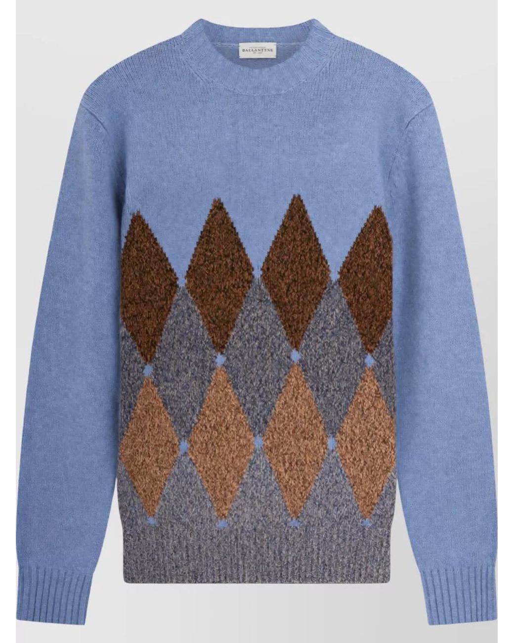 Ballantyne Blue Wool Jumper for men