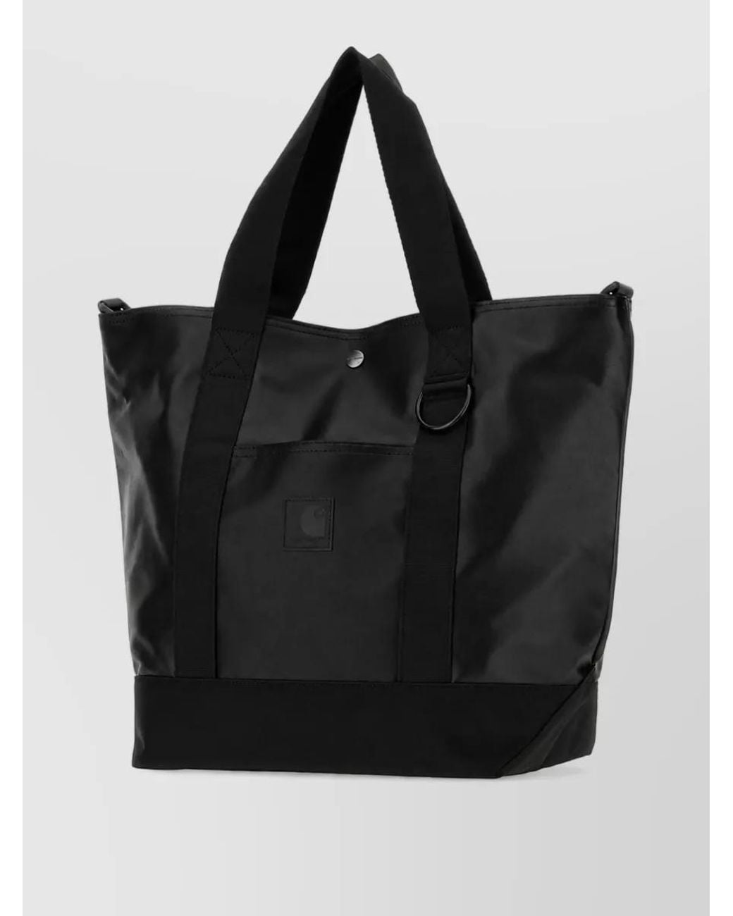 Carhartt Black Synthetic Leather Tote Bag for men