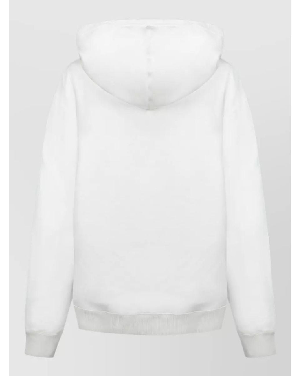 Courreges White Cotton Oversized Hoodie T-Shirt