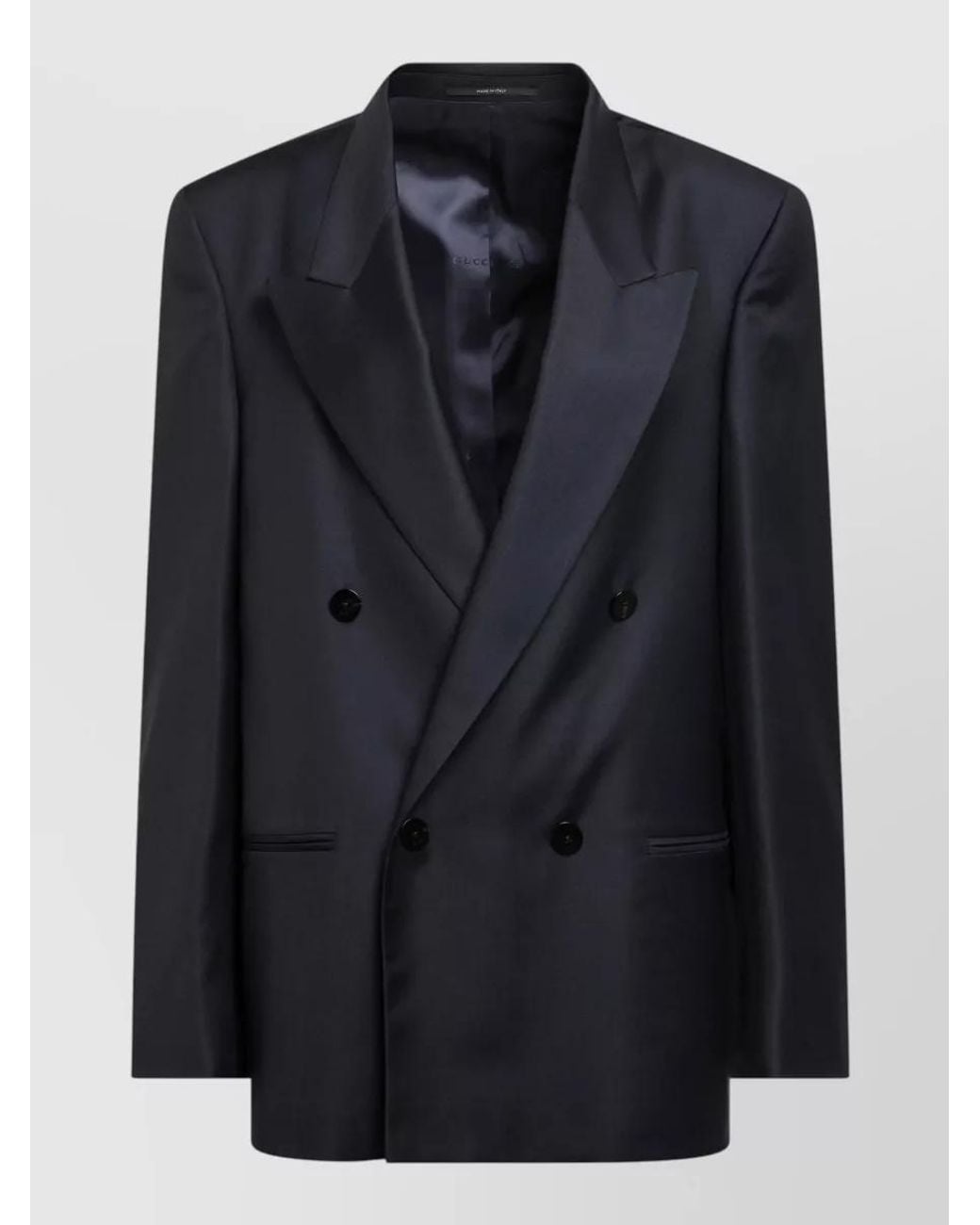 Gucci Black Wool Double-Breasted Blazer