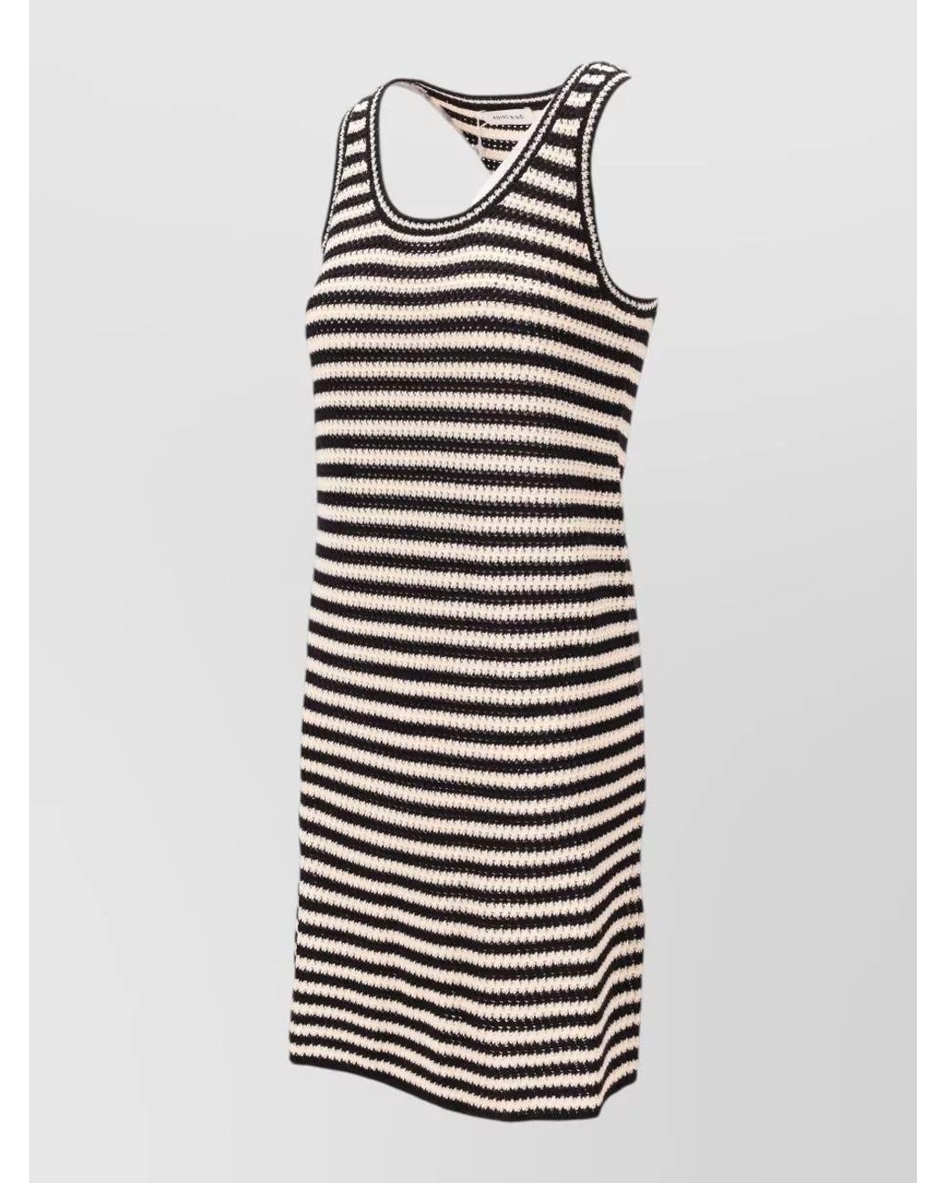 Anine Bing Multicolor Arie Striped Knit Mini Dress