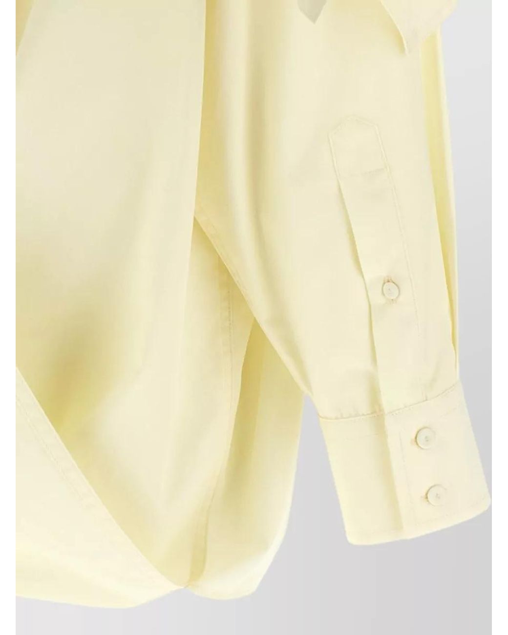 ARMARIUM Yellow Asymmetric Draped Shirt