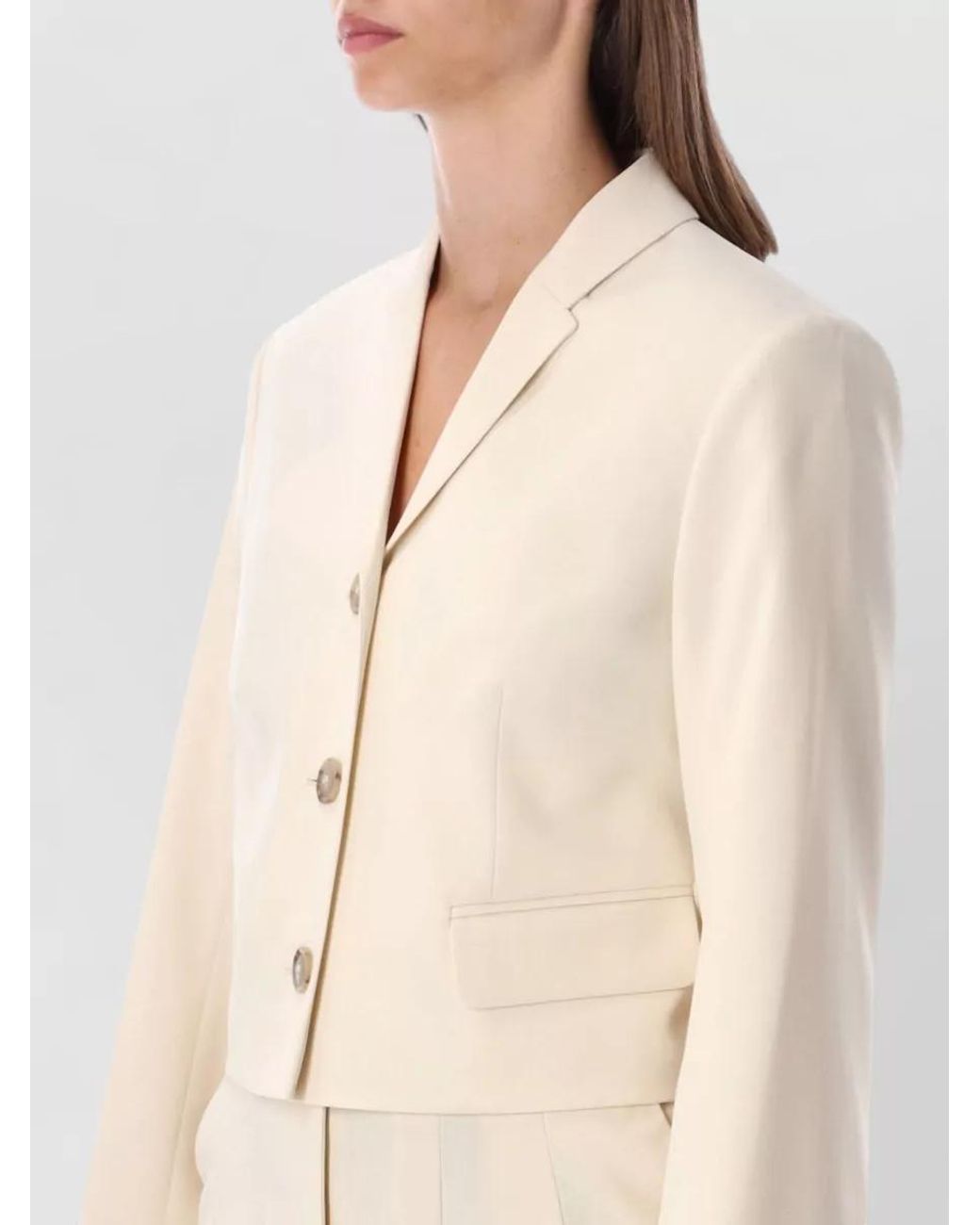 By Malene Birger Natural Tailored Suit Jacket