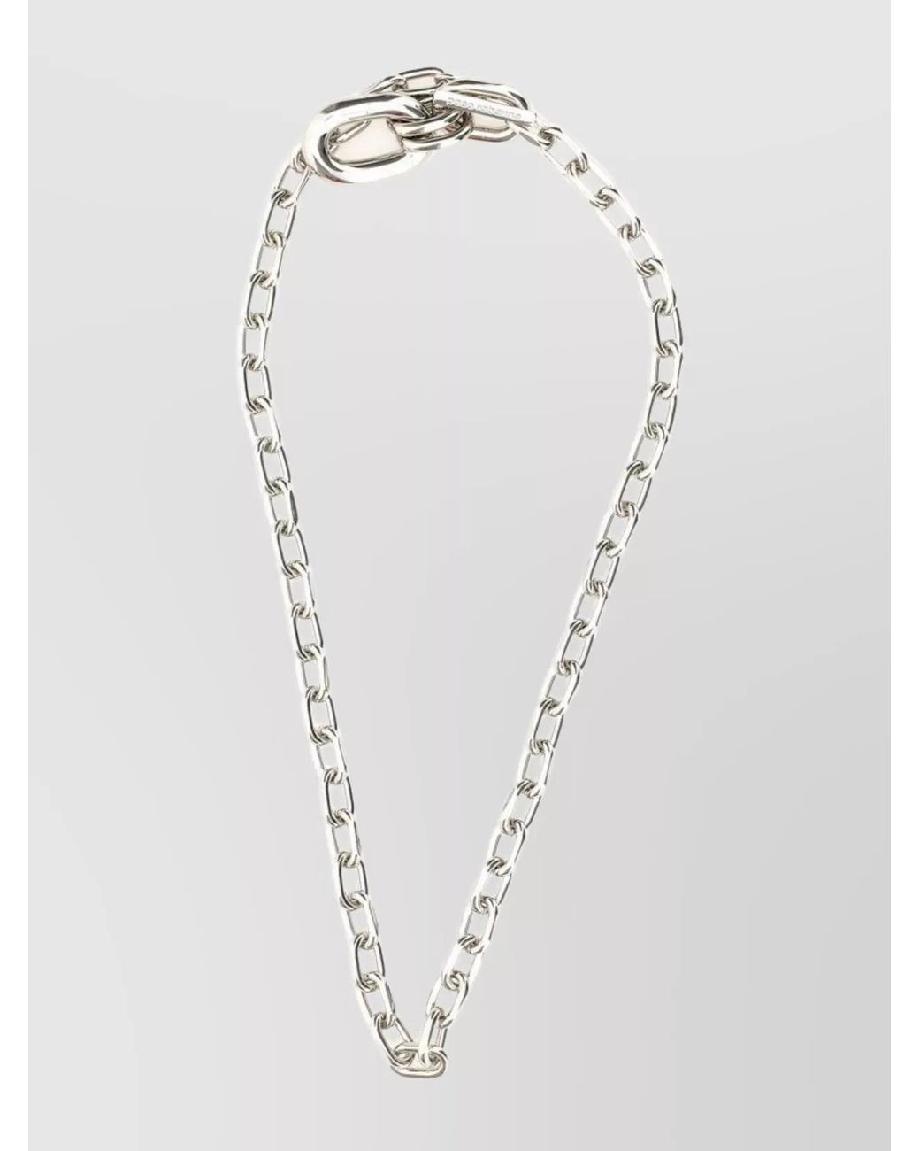 Rabanne White Aluminium Pendant Necklace