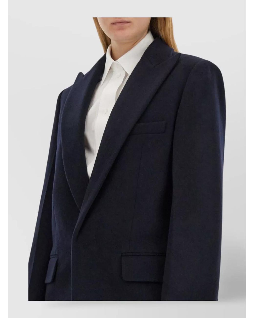 Victoria Beckham Black Cashmere Oversized Blazer