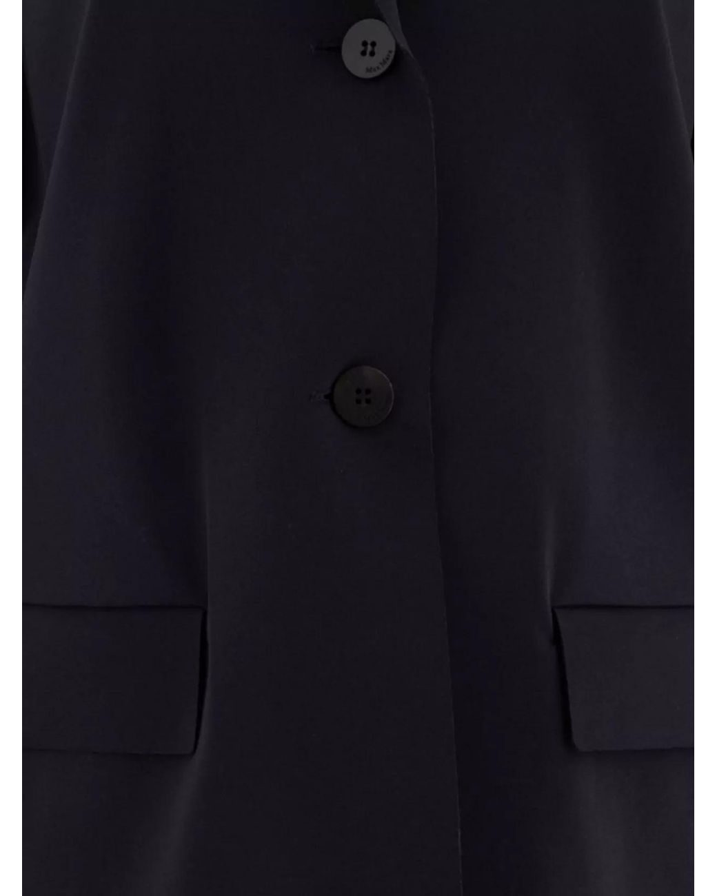 Max Mara Blue Single-Breasted Jersey Blazer