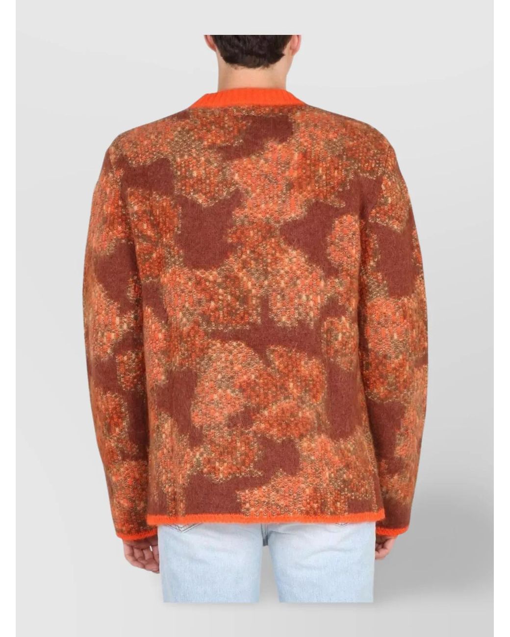 ERL Orange Regular-Fit Jumper for men