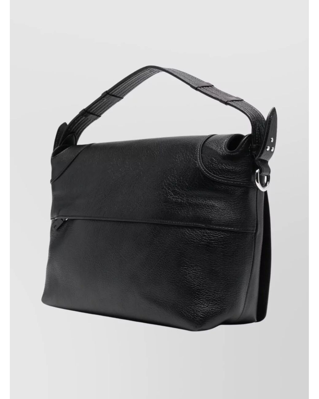Jérôme Dreyfuss Black Leather Studded Shoulder Bag