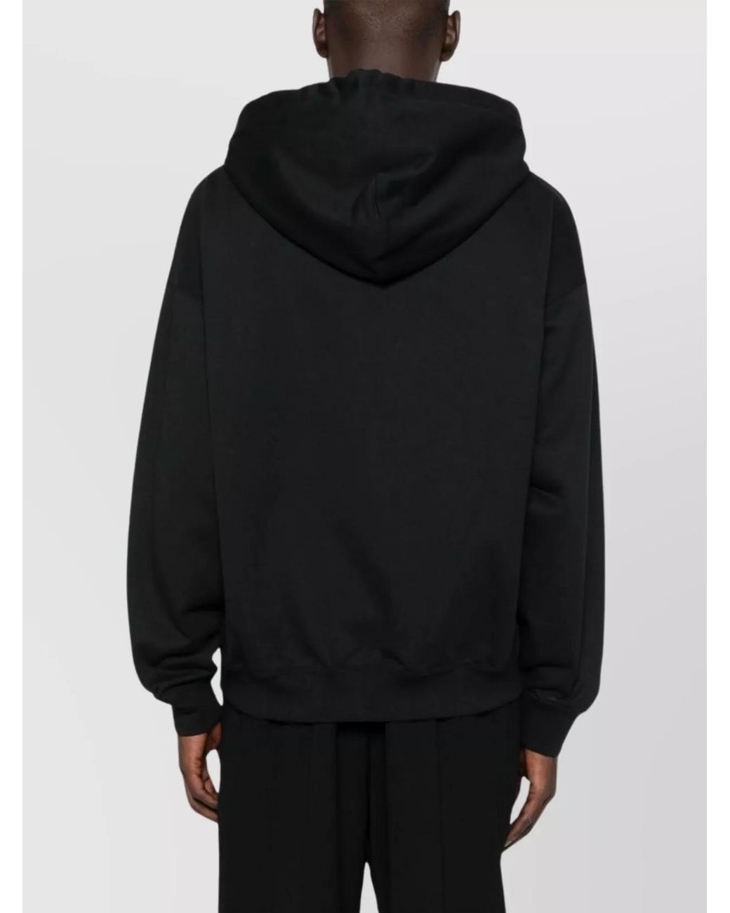 Y-3 Black Logo Zip-Up Hoodie for men