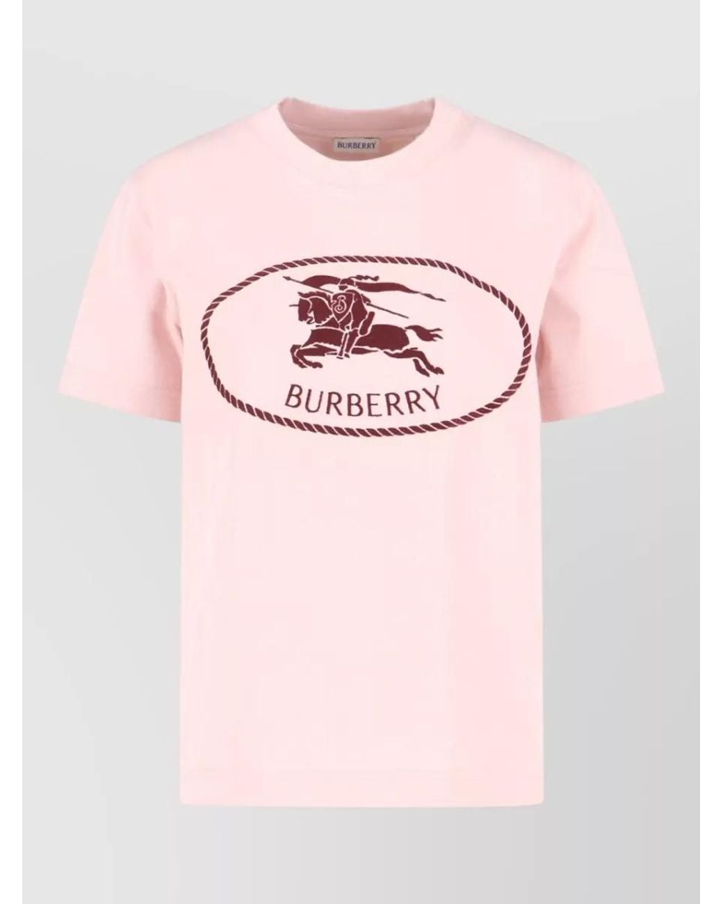 Burberry Pink Cotton Short-Sleeve T-Shirt