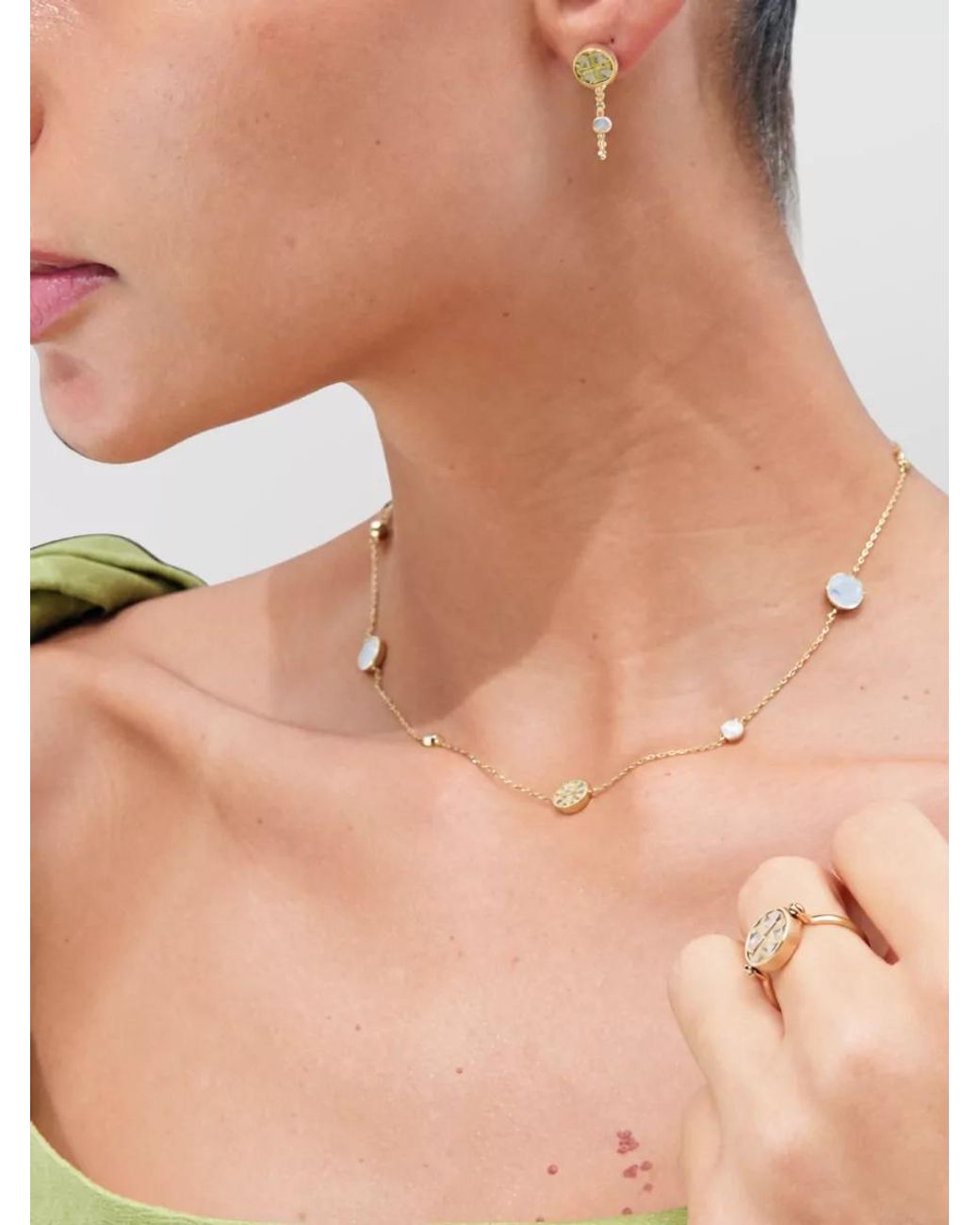 Tory Burch Metallic Necklace
