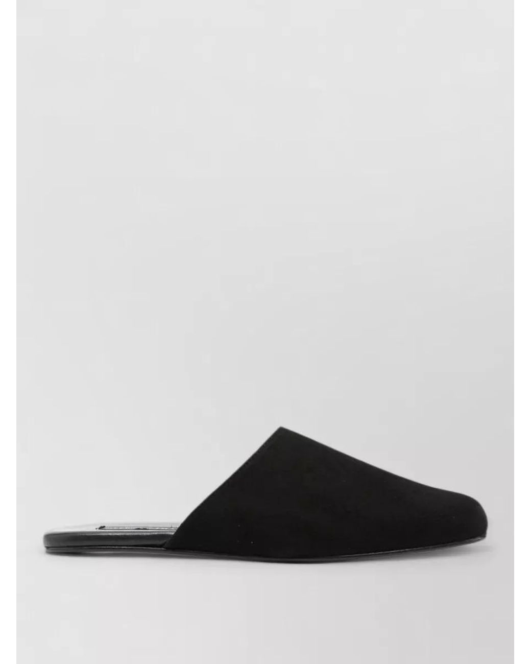 Manebí Black Leather Slippers