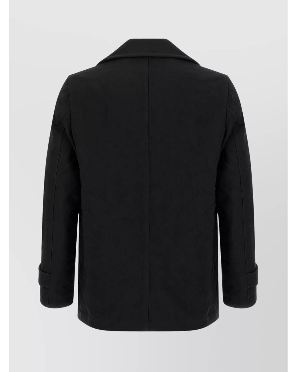 Comme des Garçons Black Double-Breasted Peacoat for men