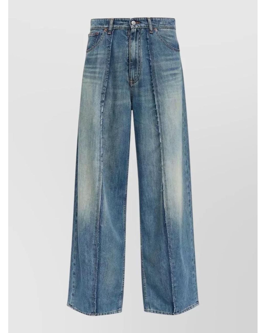 MM6 by Maison Margiela Blue Denim Wide-Leg Jeans for men