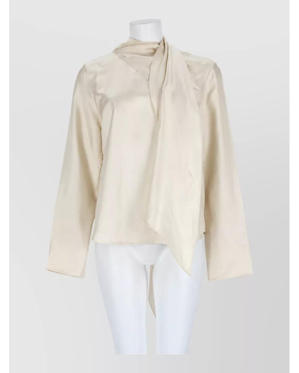 Loulou de Saison White Silk Blouse