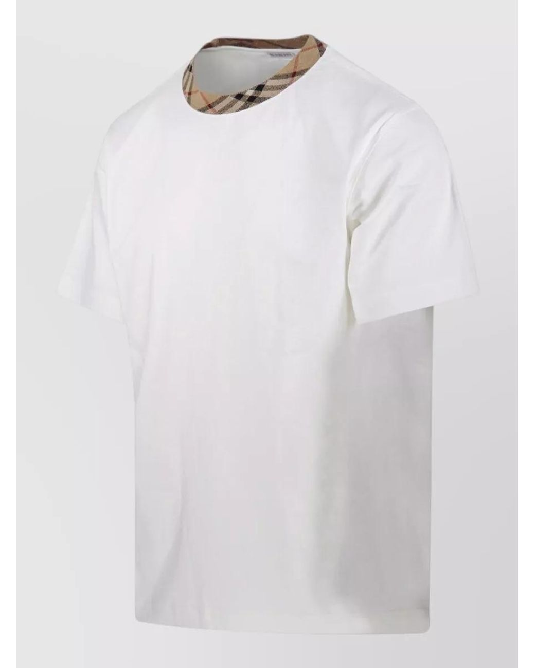 Burberry White Cotton Relaxed-Fit Crew-Neck T-Shirt for men