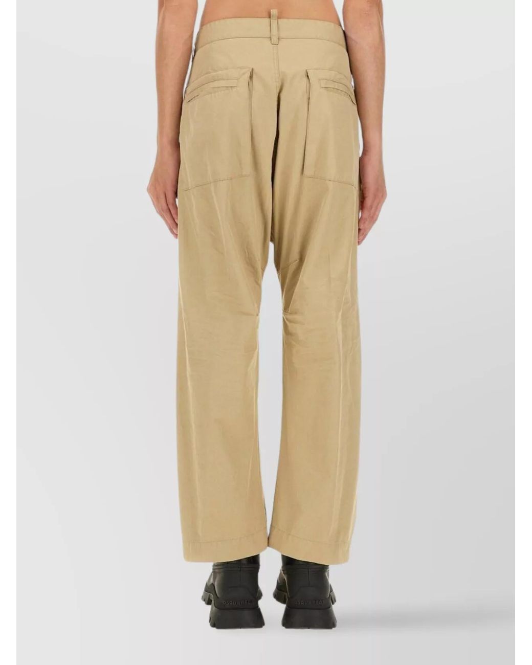 DSquared² Natural Cotton Cargo Pants for men