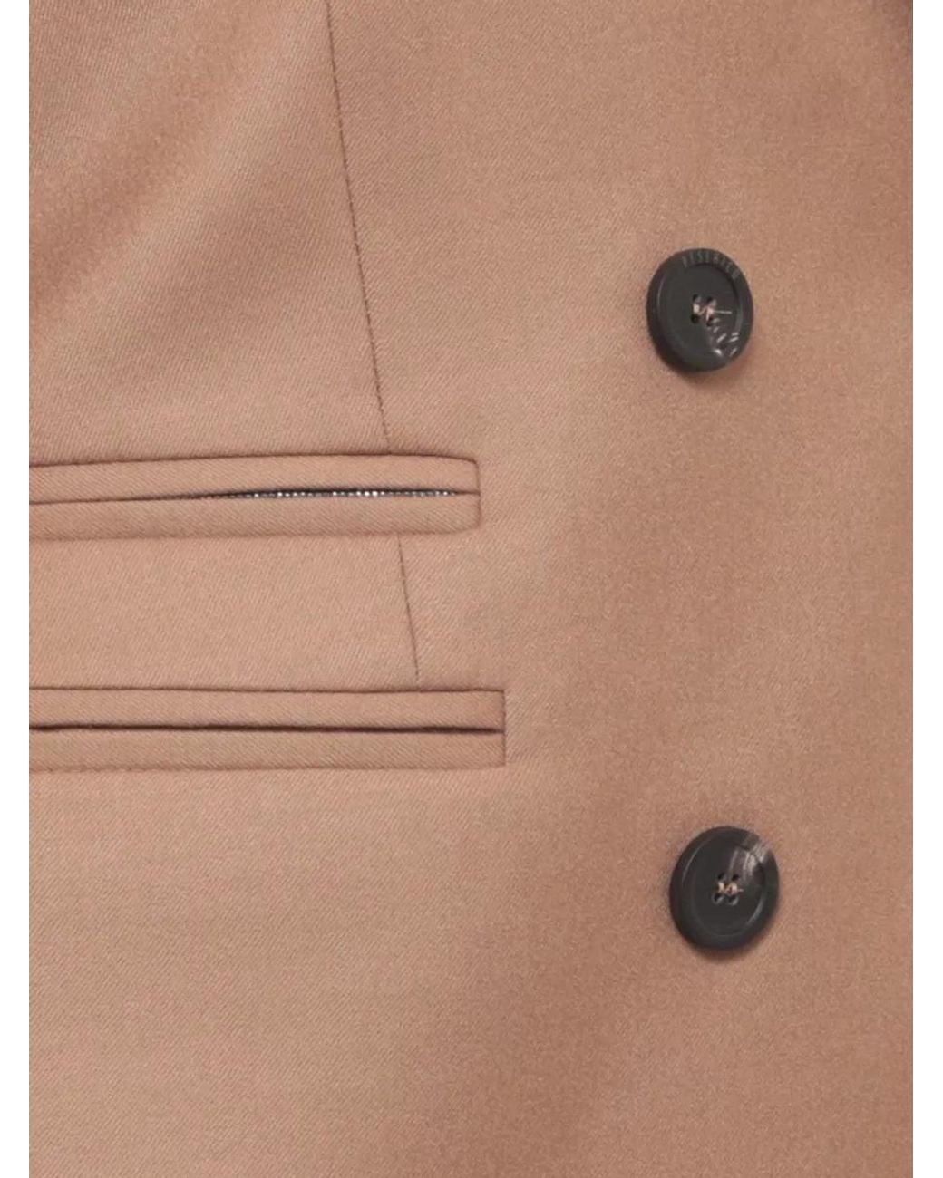 Peserico Natural Virgin Wool Double-Breasted Blazer