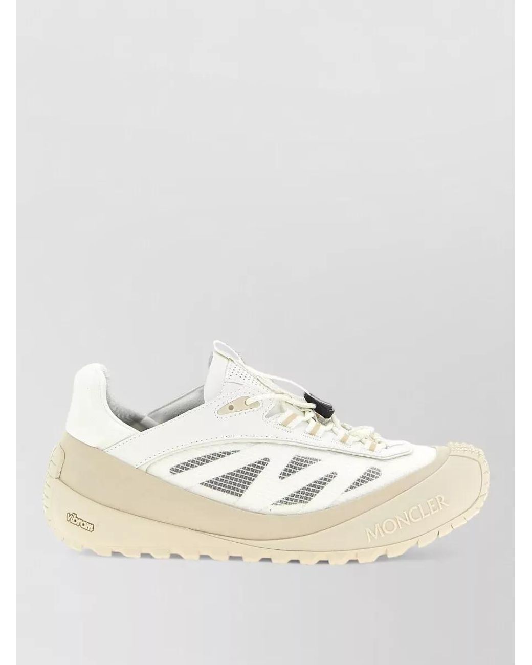 Moncler Natural Leather Low-Top Sneakers