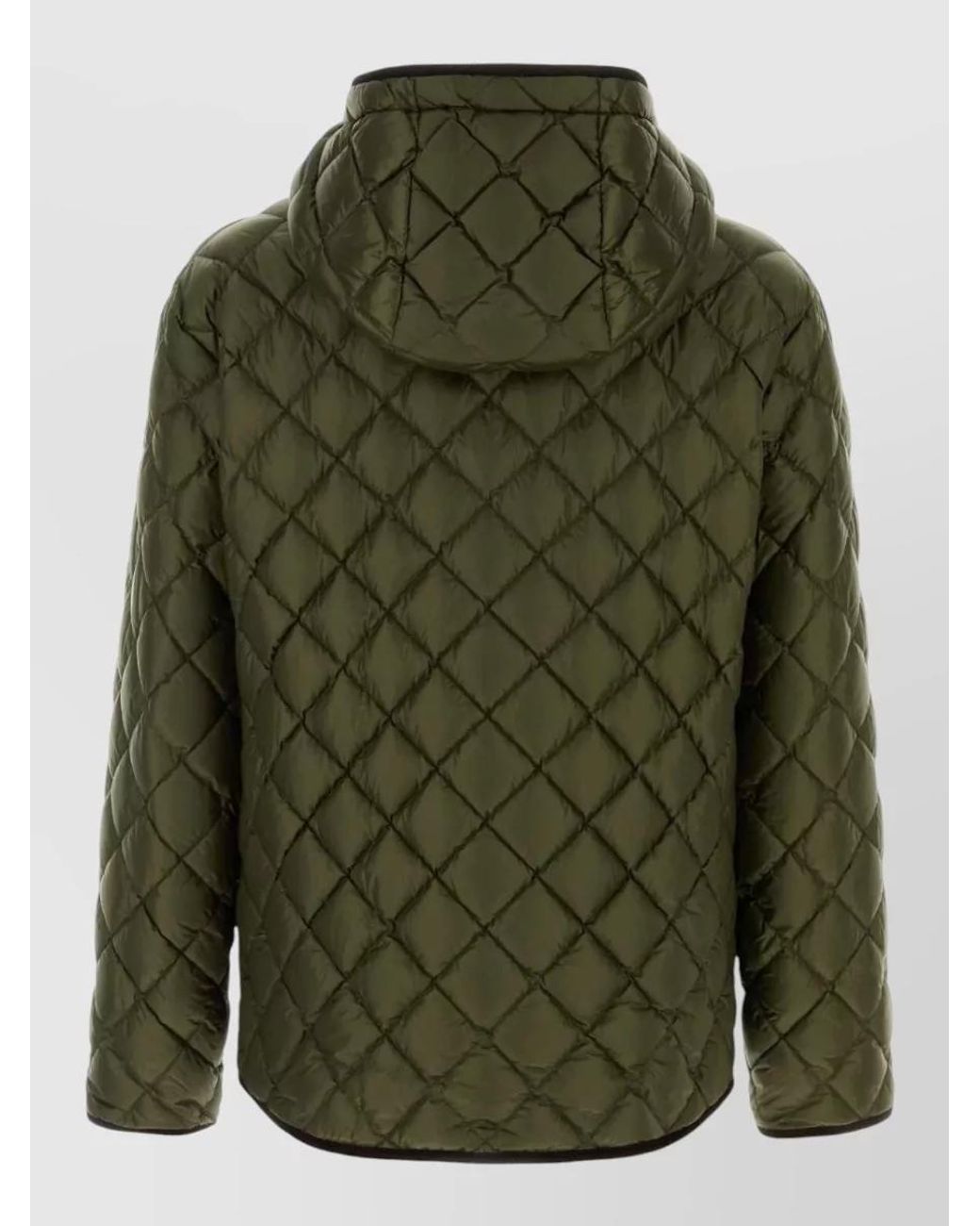 Moncler Green Down Reversible Quilted Padded Coat for men