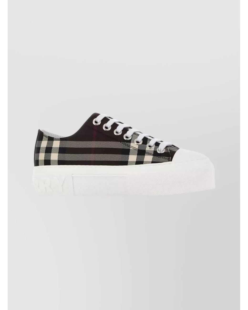 Burberry Black Checked Low-Top Sneakers