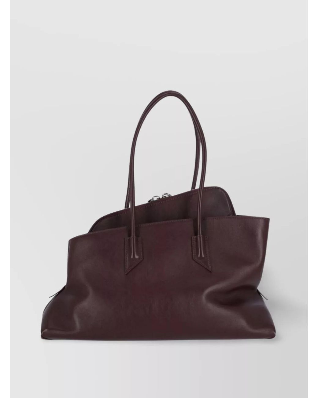 The Attico Brown Medium Leather Shoulder Bag