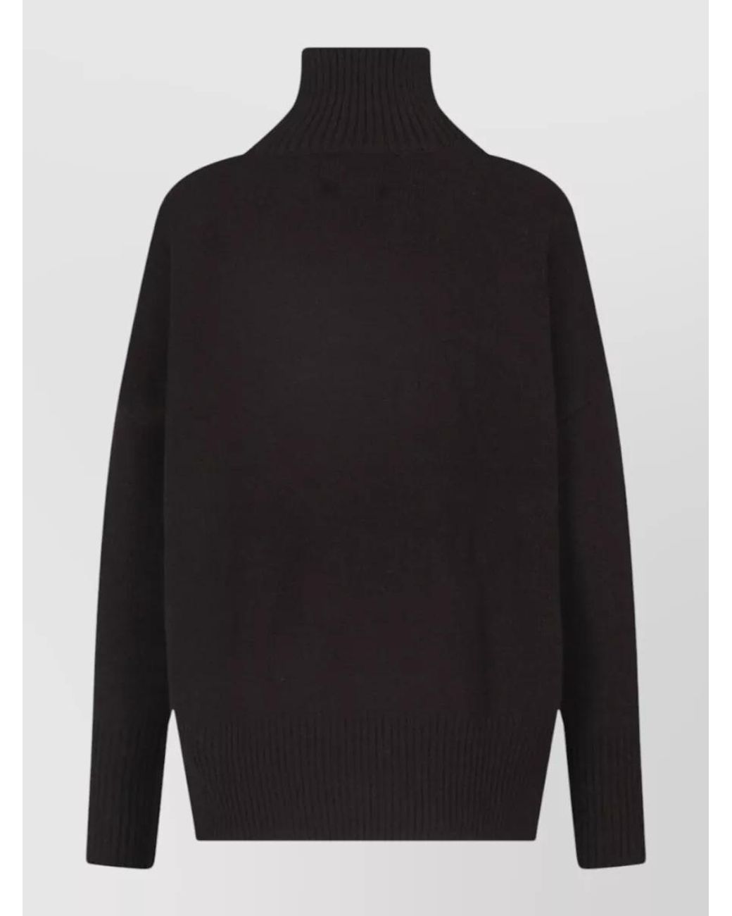 Lisa Yang Black Cashmere Knitted Turtleneck Sweater